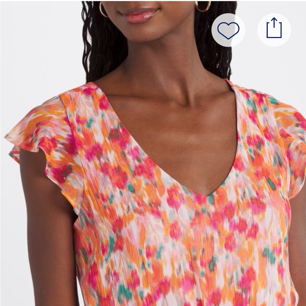 Vibrant Multicolor Ruffle Mini Dress - Picture 4 of 7